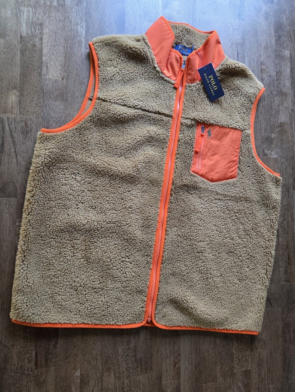 NWT Polo Ralph Lauren Rugged Sherpa Vest